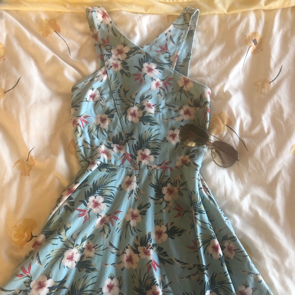 Floral Blue Dress